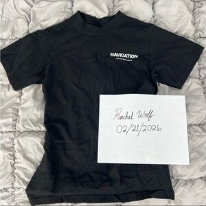 NVGTN black graphic tee